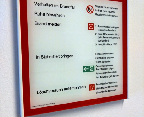 Abbildung Schild Brandschutzordnung